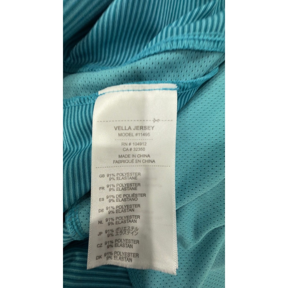 Bontrager Vella Jersey Womens Large‎ Teal Blue Striped Cycling Top 11495 - Picture 5 of 8